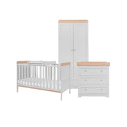 Tutti Bambini Rio 3 Piece Room Set with Sprung Mattress - Dove Grey/Honey Oak image 2