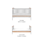 Tutti Bambini Rio 3 Piece Room Set with Sprung Mattress - Dove Grey/Honey Oak image 8
