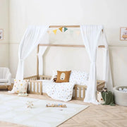 Tutti Bambini Grande Casa Montessori Toddler Floor Bed 90x200cm - Harvest Oak image 6