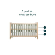 Tutti Bambini Kuba Cot Bed - Golden Oak/Sage Weave image 7