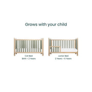 Tutti Bambini Kuba Cot Bed - Golden Oak/Sage Weave image 8
