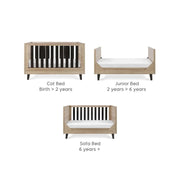 Tutti Bambini Como Cot Bed - Distressed Oak/Slate Grey image 8