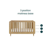 Tutti Bambini Japandi Cot Bed - Light Oak image 8
