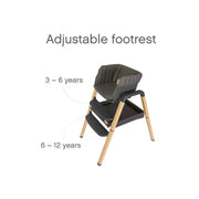 Tutti Bambini Nova Birth to 12 Years Complete Highchair Package - Grey/Oak image 6