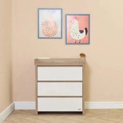 Tutti Bambini Modena 3 Piece Room Set with Sprung Fibre Mattress - White/Oak image 5