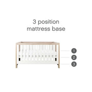Tutti Bambini Modena 3 Piece Room Set with Sprung Fibre Mattress - White/Oak image 12