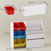 AIYAPLAY Toy Storage Unit with 6 Removable Bins image 2