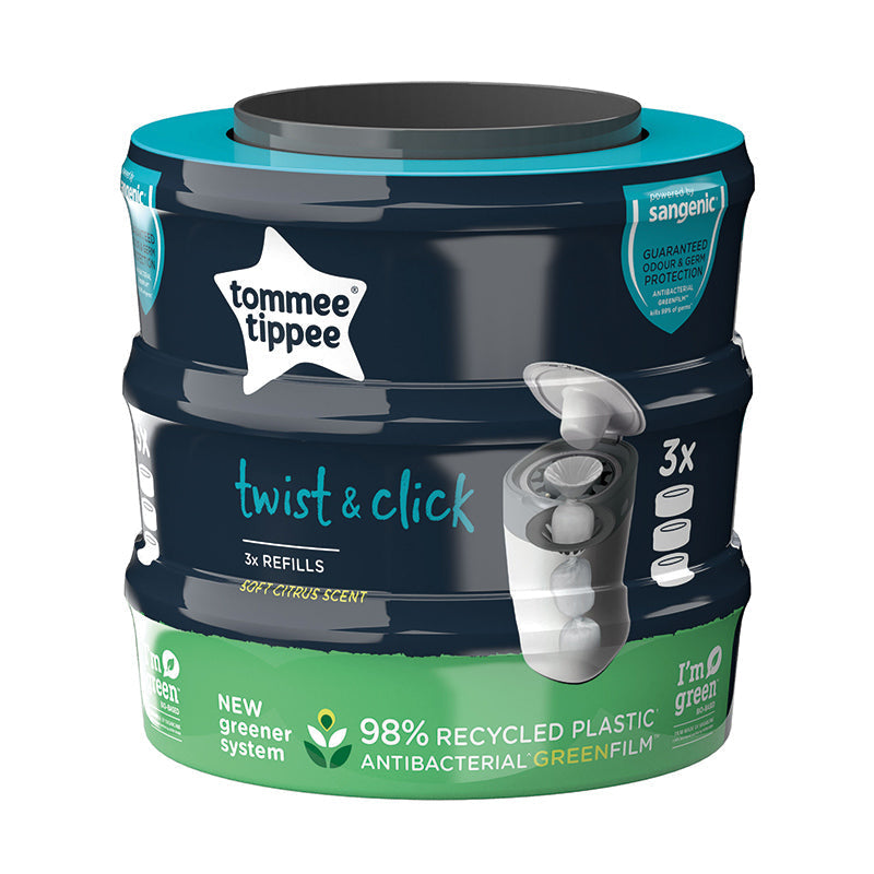 Tommee Tippee Twist & Click Refill Cassettes – 3 Pack