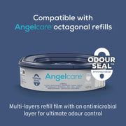 Angelcare Classic XL Nappy Bin Starter With 4 Pk Refills image 8