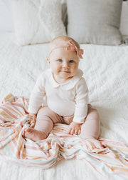 Copper Pearl Knitted Swaddle Blanket Enchanted image 8