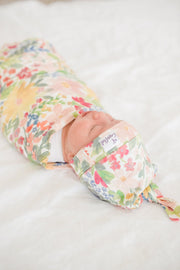 Copper Pearl Knitted Swaddle Blanket Lark image 6