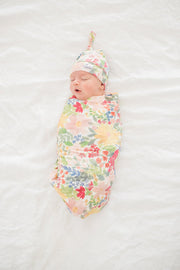 Copper Pearl Knitted Swaddle Blanket Lark image 5