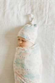 Copper Pearl Knitted Swaddle Blanket Whimsy image 3