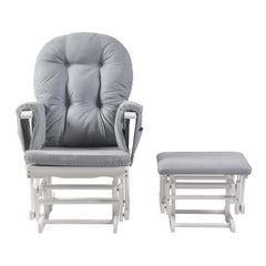 Haywood Reclining Glider Chair with Footstool