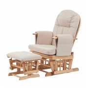Nursing Chair and Footstool - Mothercare Best Seller - Natural/Beige image 1