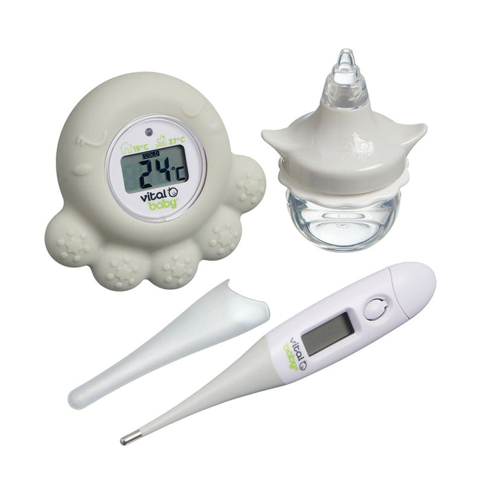 Baby temperature monitor thermometer with LCD screen in silicone octopus-shaped cover