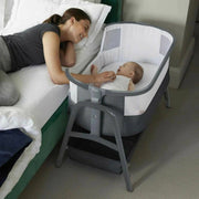 Ickle Bubba Bubba&Me Bedside Crib - Space Grey image 1