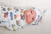 Copper Pearl Knitted Swaddle Blanket Diesel image 3
