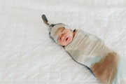 Copper Pearl Knitted Swaddle Blanket Picasso image 3