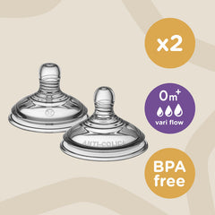 Tommee Tippee Closer to Nature Vari Flow Teats – Pack of 2