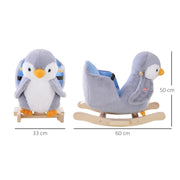 HOMCOM Penguin Rocking Toy with Music – 18+ Months image 3
