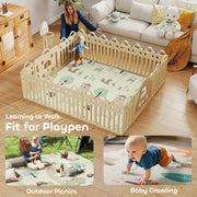 AIYAPLAY Double-Sided Foldable Baby Play Mat – Animal Design image 7
