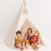 MINICAMP Extra Large Indoor Teepee Tent with Tassels image 2