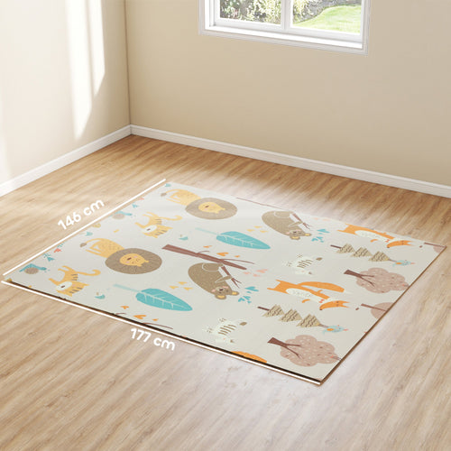 AIYAPLAY Animal-Themed Baby Play Mat – Double-Sided, Foldable, 177 x 146 cm