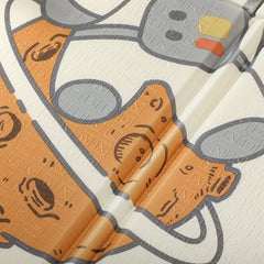 AIYAPLAY Double-Sided Foldable Baby Play Mat – Astronaut & Planet Design