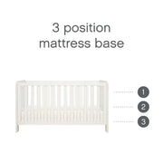 Tutti Bambini Alba Cot Bed - Essentials White image 5