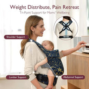 Momcozy Baby Carrier Newborn to Toddler Cotton - Starry Night image 4