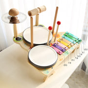 Early Educational Frog Multi-functional Drum Kit Children's Toys Improve Hands-on Ability Suitable For 3-6 Years Old Baby image 2