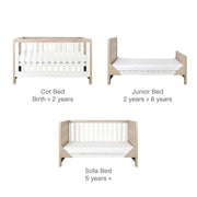 Tutti Bambini Modena 3-Piece Nursery Furniture Set – White & Oak image 8