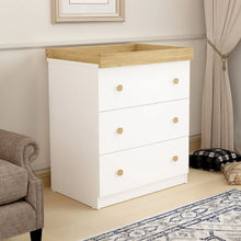Shefa Kids 888 Changing Dresser – White & Oak