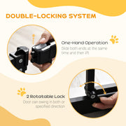 PawHut Pressure Fit Baby Safety Gate – 74–80cm, Black image 4