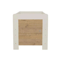 Tutti Bambini Alba Cot Bed - White Sand / Distressed Oak