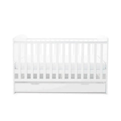 Ickle Bubba Coleby Classic Cot Bed with Under Drawer – White