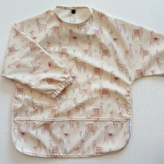 Long Sleeved Baby Bib - Alpacas