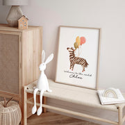 Zebra Nursery Wall Art Print image 4