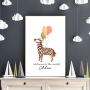 Zebra Nursery Wall Art Print image 2