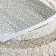 Anti-Roll Wedge Changing Mat - Sage Green Spotty Print image 11