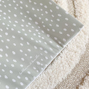 Anti-Roll Wedge Changing Mat - Sage Green Spotty Print image 8