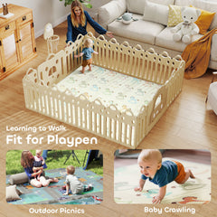 AIYAPLAY Foldable Double-Sided Baby Play Mat