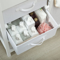 AIYAPLAY Baby Changing Unit with 4 Storage Drawers & Changing Mat – White