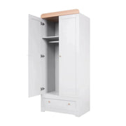 Tutti Bambini Rio Wardrobe - Dove Grey/Honey Oak image 3
