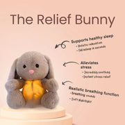 Breathing Rabbit Soothing Sensory Plush Toy With Relieve Anxiety Bunny Comforter Breathes For Newborn Conciliate Baby image 5