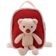 Cute Bear Doll Mini Canvas Kindergarten Backpack image 6