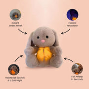 Breathing Rabbit Soothing Sensory Plush Toy With Relieve Anxiety Bunny Comforter Breathes For Newborn Conciliate Baby image 3