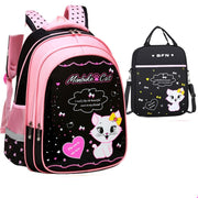 Kids School Cute Cat Print Backpack image 11