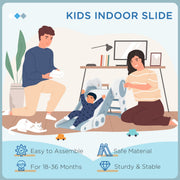 AIYAPLAY Foldable Kids Slide, Freestanding Baby Slide, for Ages 1.5-3 Years, Grey & Beige image 5